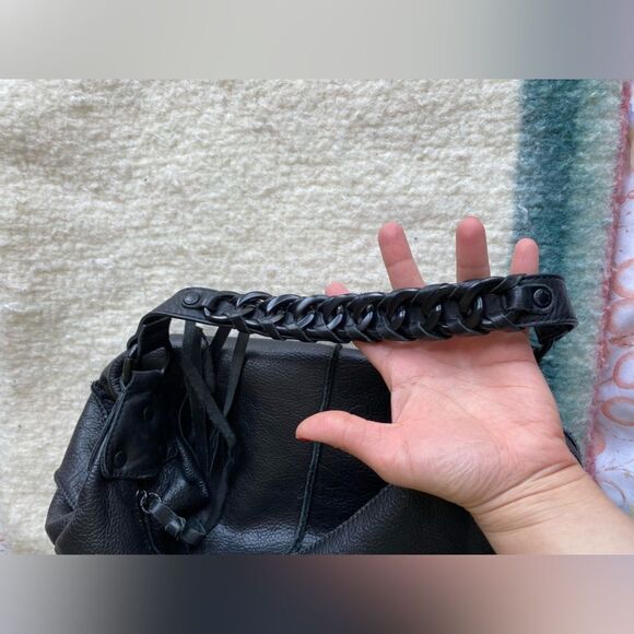Black Kenneth Cole Handbag with Chain Details